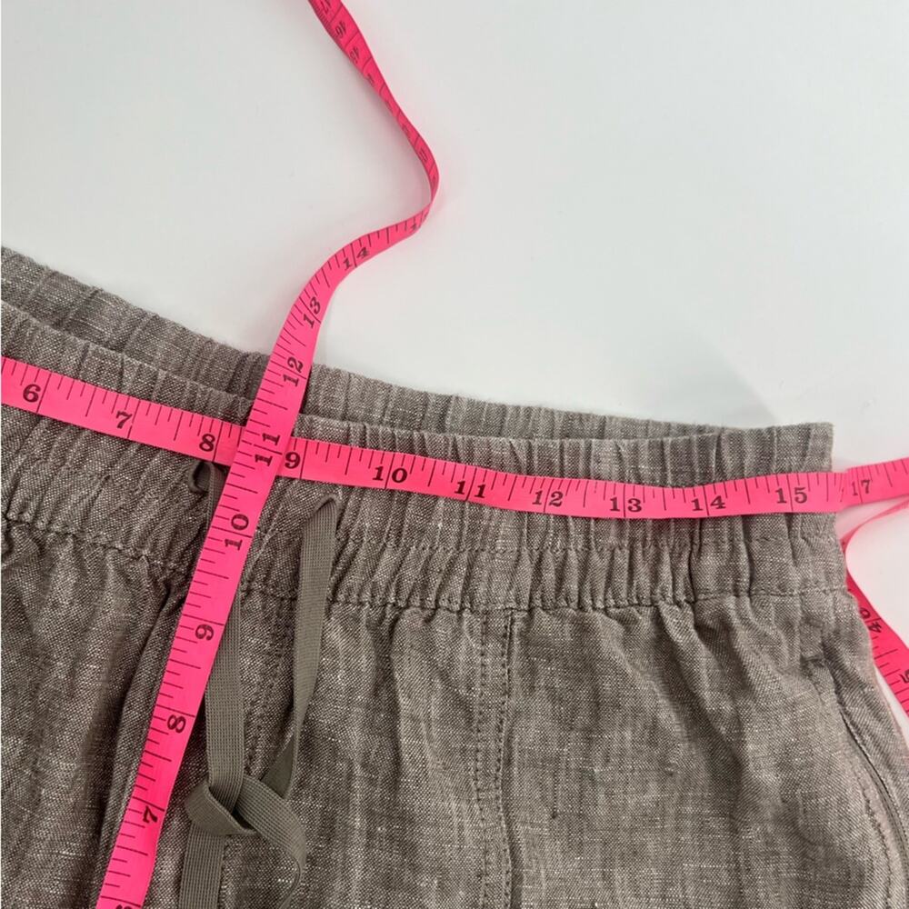 Athleta Retreat Linen Ankle Pant size M pyrite brown - Picture 8 of 8